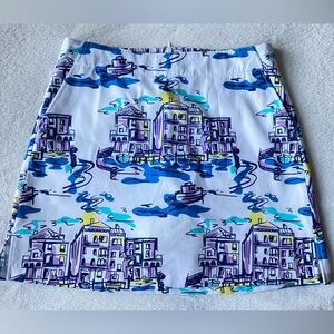 🆕 Lady Hagen City Village Graphic Print Golf Tennis Skort size 2 🎾